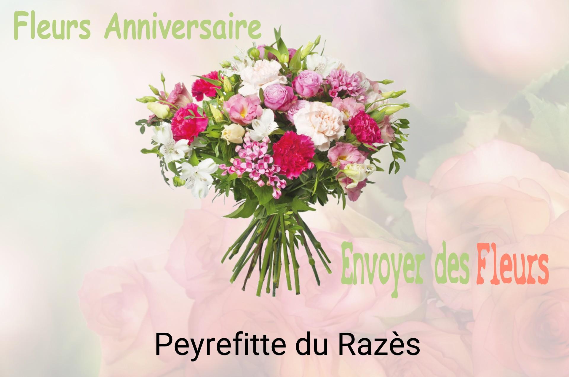 Bouquet de fleurs d’anniversaire livré à Peyrefitte-du-Razès