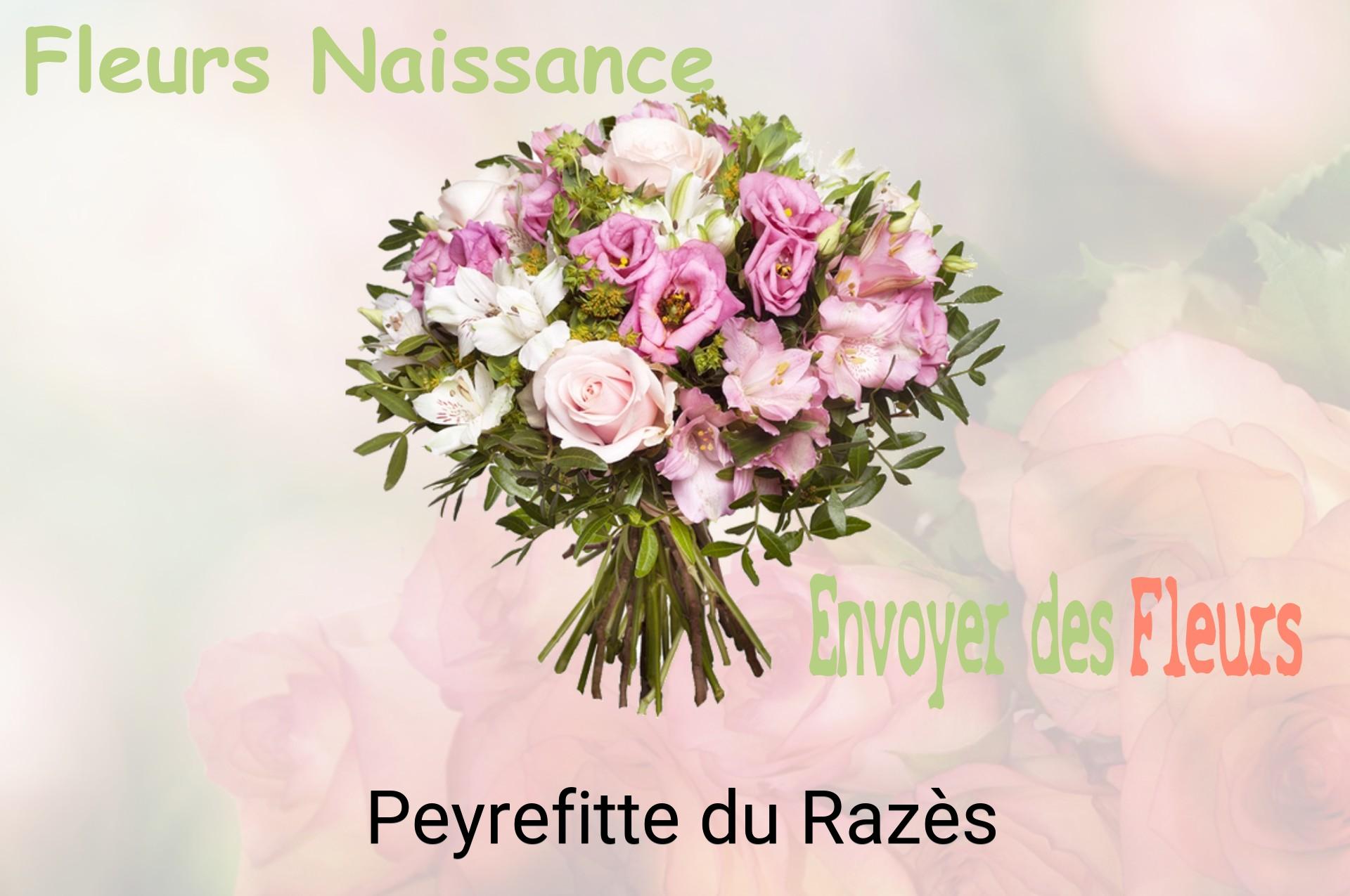 Bouquet de fleurs de naissance livré à Peyrefitte-du-Razès